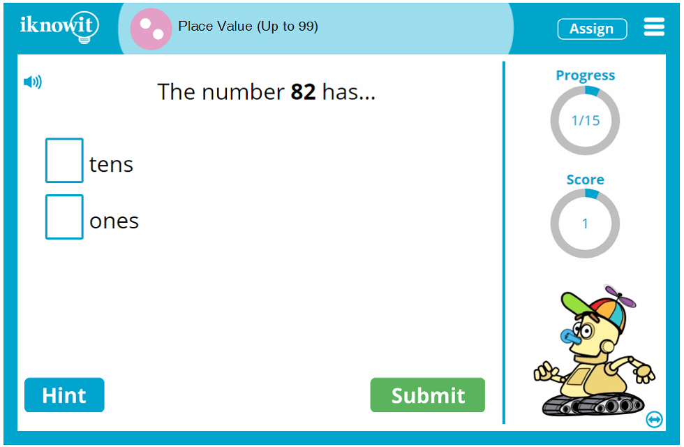 Second Grade Place Value to 99 Education Activity