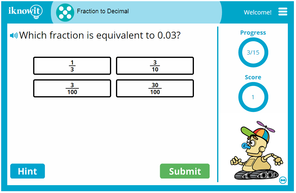 Fifth Grade Changing Fractions to Decimals Activity