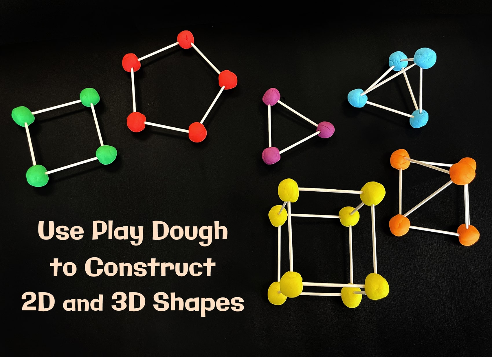 Build Shapes with Play Dough