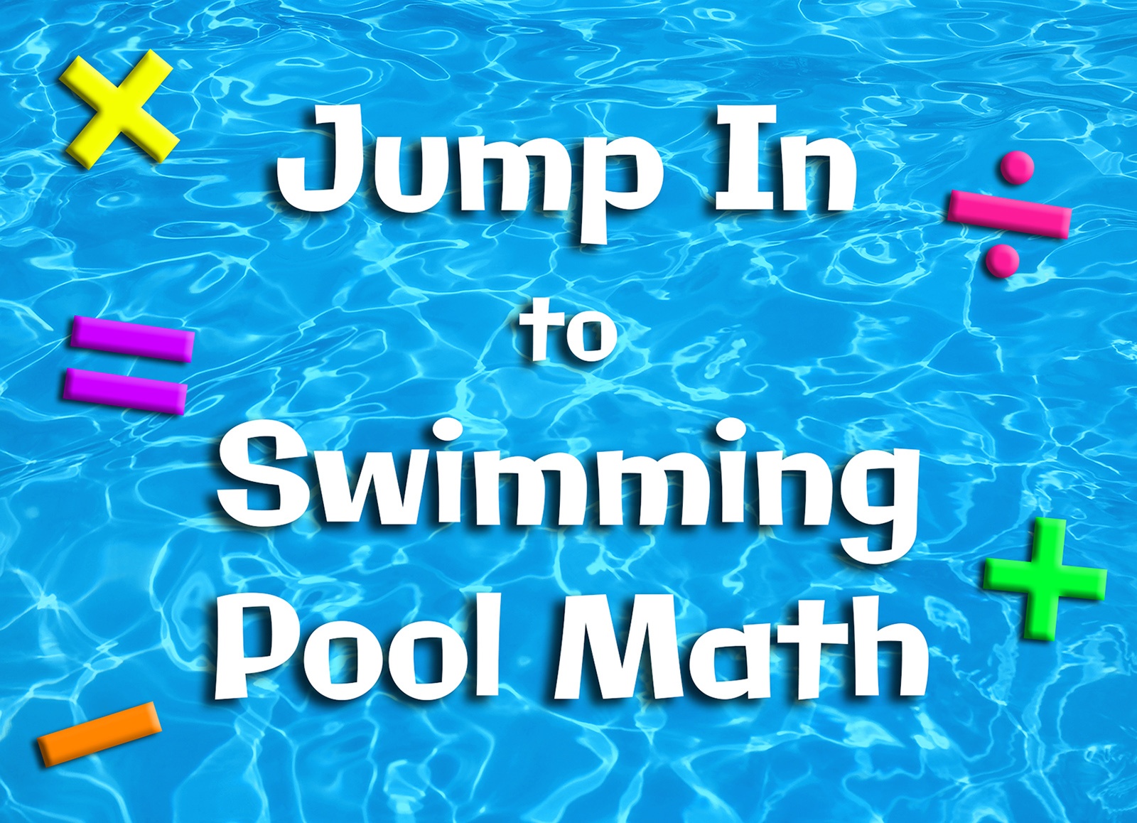 Swimming Pool Summer Math Activities