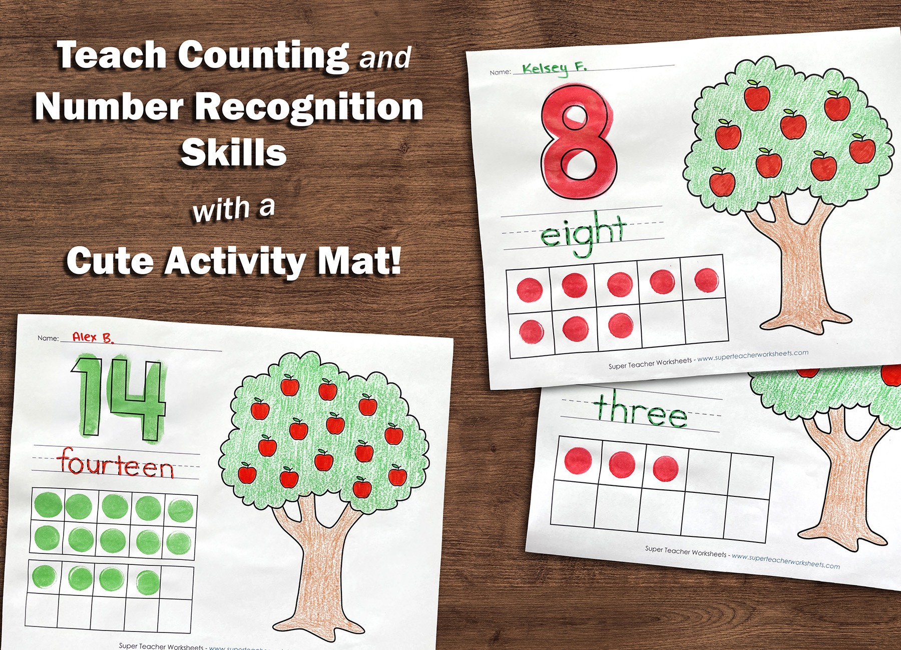 Autumn Counting Mats for Little Learners 