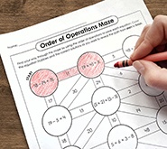 Solve an Order of Operations Maze