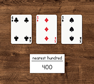 Practice Rounding with Playing Cards