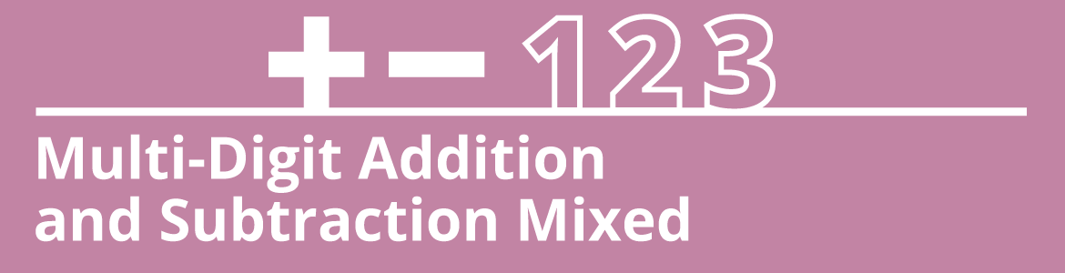 Multi-Digit Addition and Subtraction Mixed