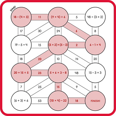 Try an Order of Operations Maze!