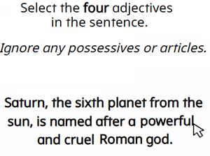 Identifying Adjectives - Preview