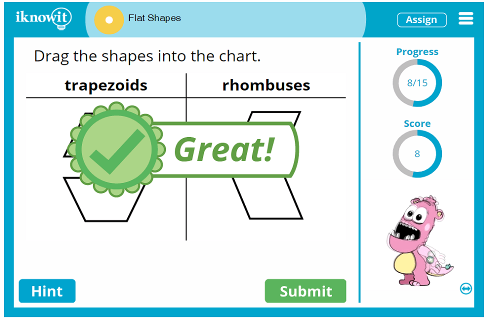 First Grade Identify Flat Two-Dimensional Shapes Lesson