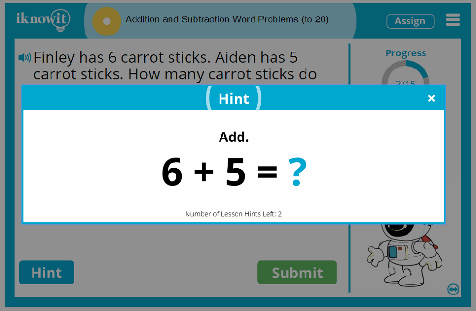 1st Grade Addition Subtraction Word Problems within 20 Lesson