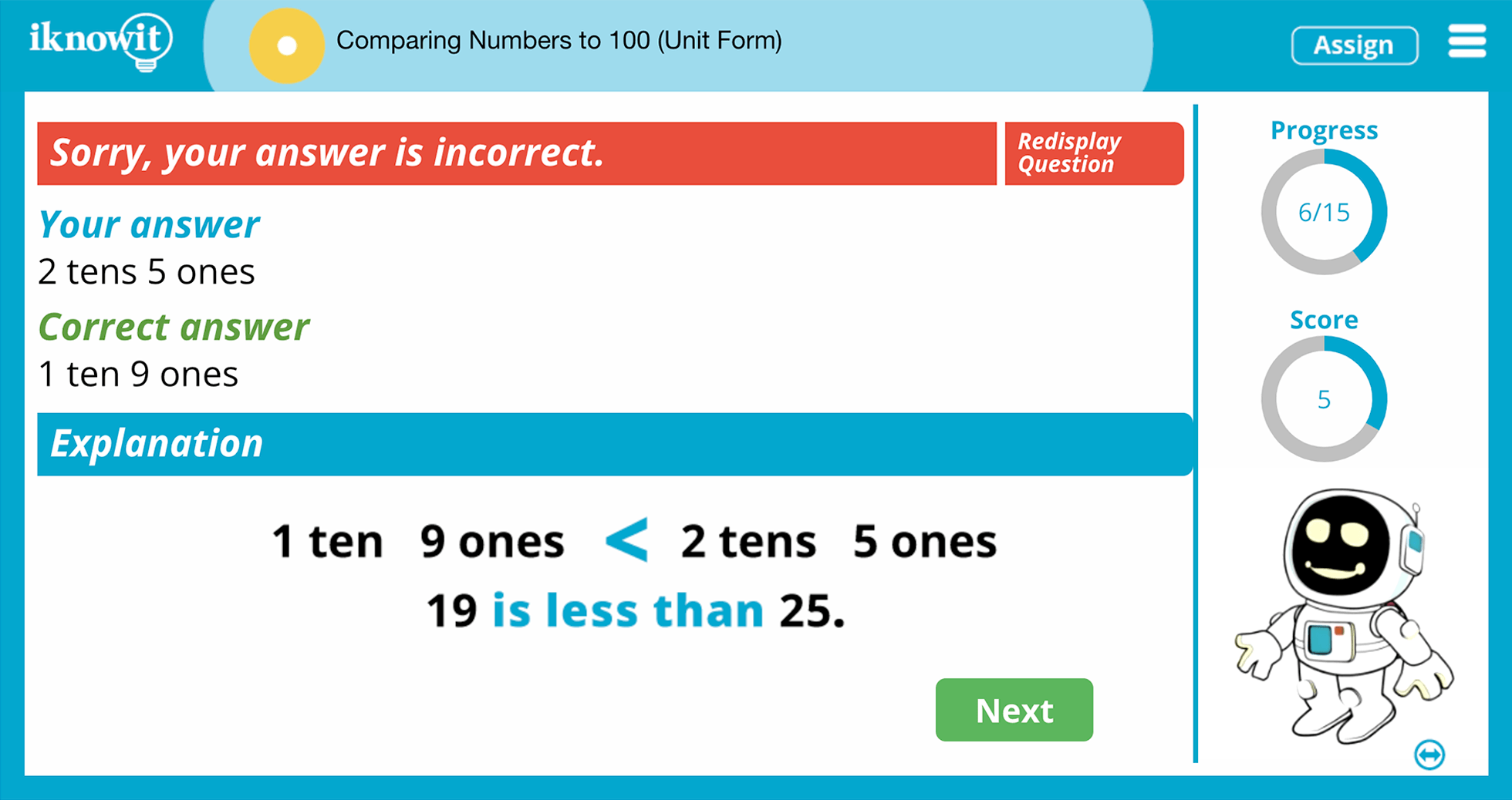 1st Grade Comparing Numbers To 100 Unit Form Online Learning Game