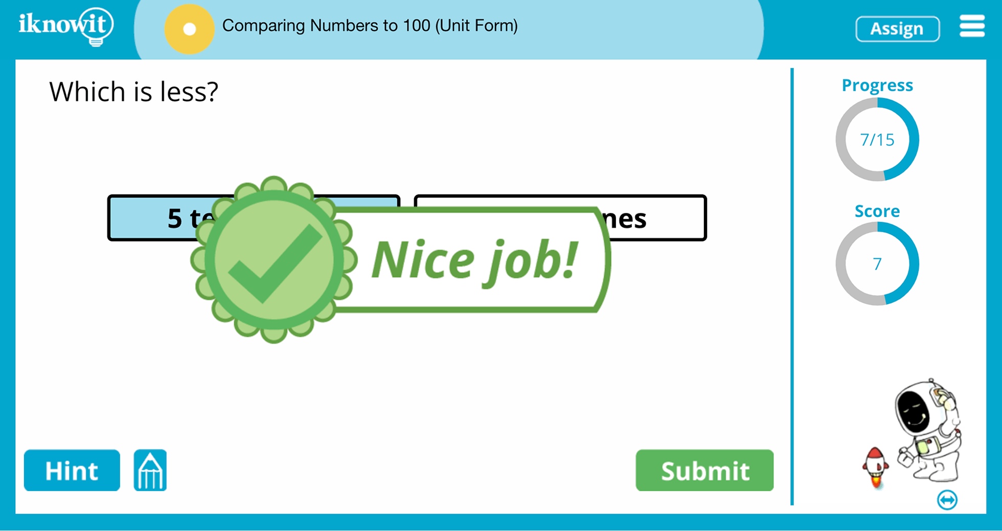 1st Grade Comparing Numbers To 100 Unit Form Online Learning Lesson