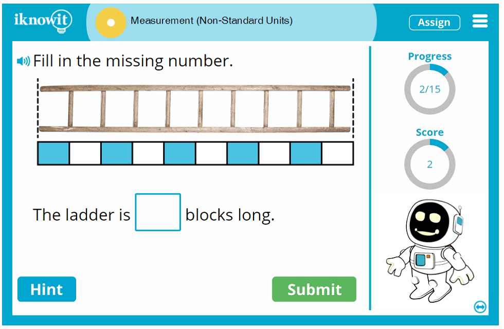 1st Grade Measurement Using Non-Standard Units Game