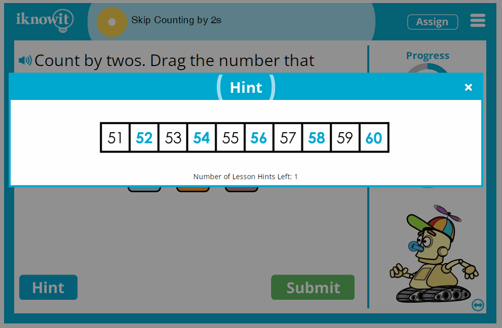 1st Grade Skip Counting by Twos Lesson