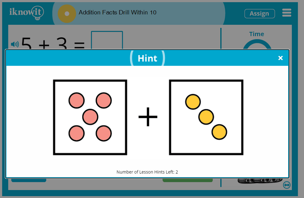 1st Grade Addition Fact Drill up to 10 Lesson