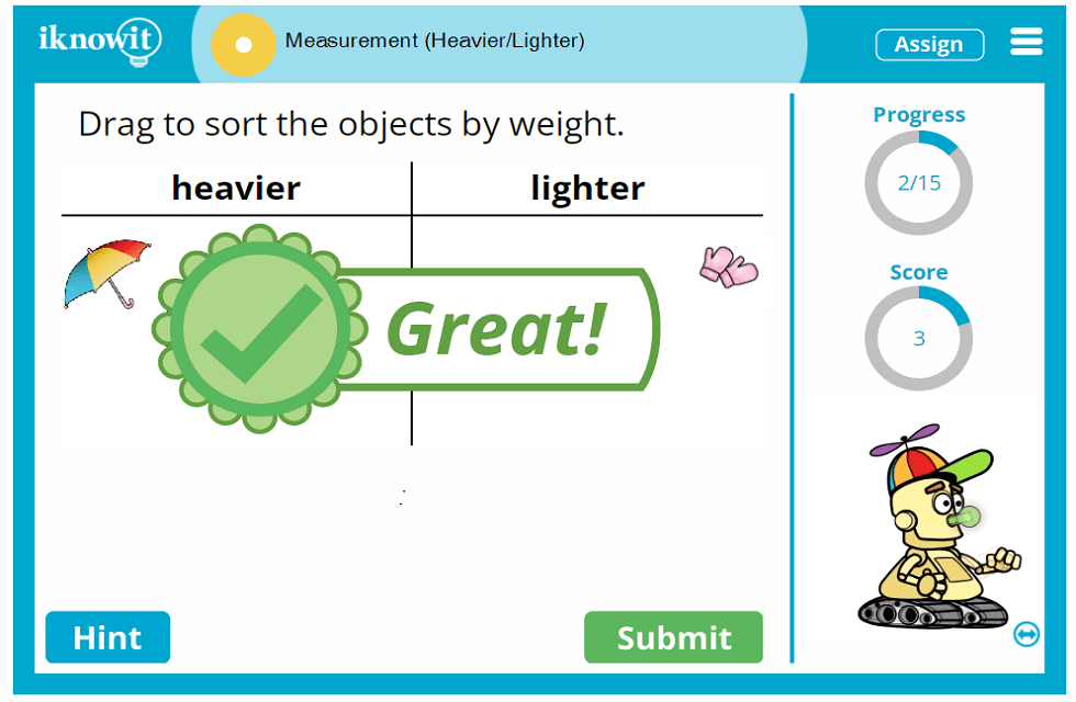 First Grade Comparing Measurement Heavy Light Objects Lesson