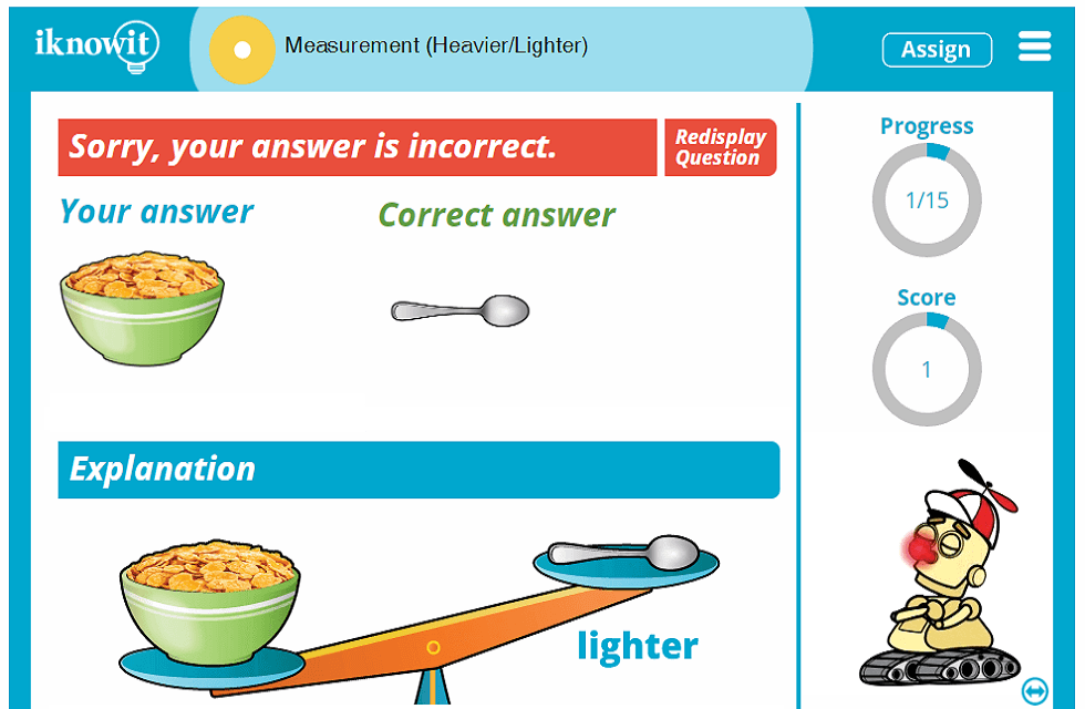 1st Grade Measure Heavier and Lighter Items Activity