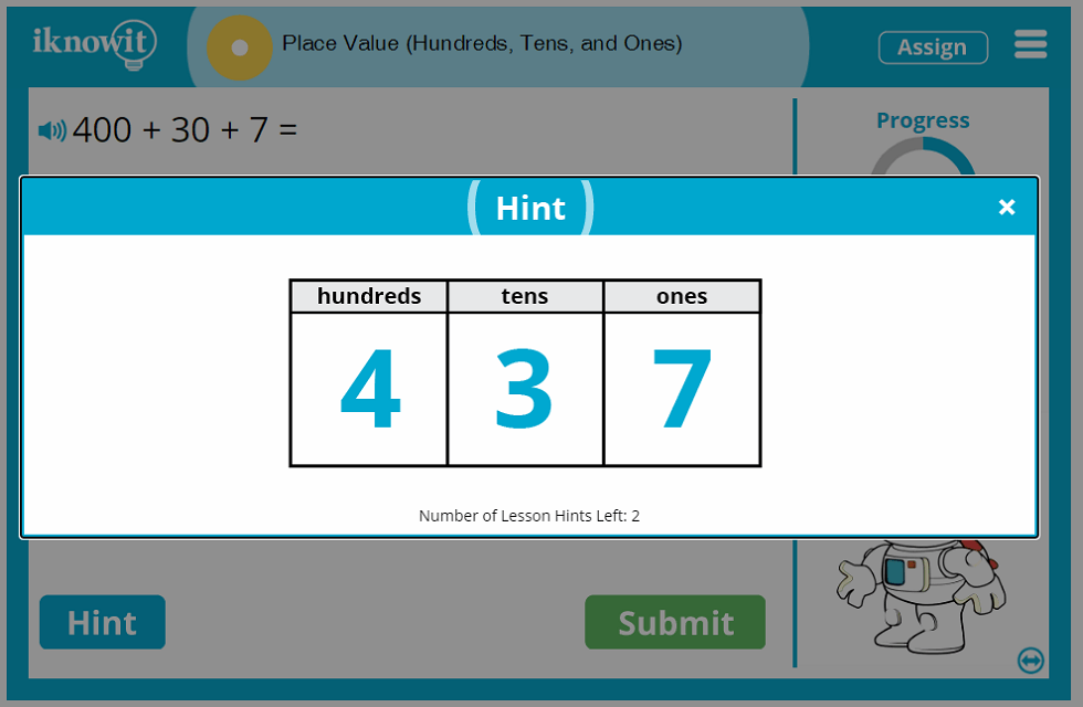 1st Grade Number Place Value Hundreds Tens Ones Lesson
