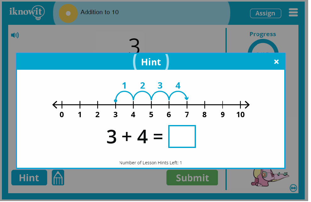 1st Grade Addition up to 10 Lesson
