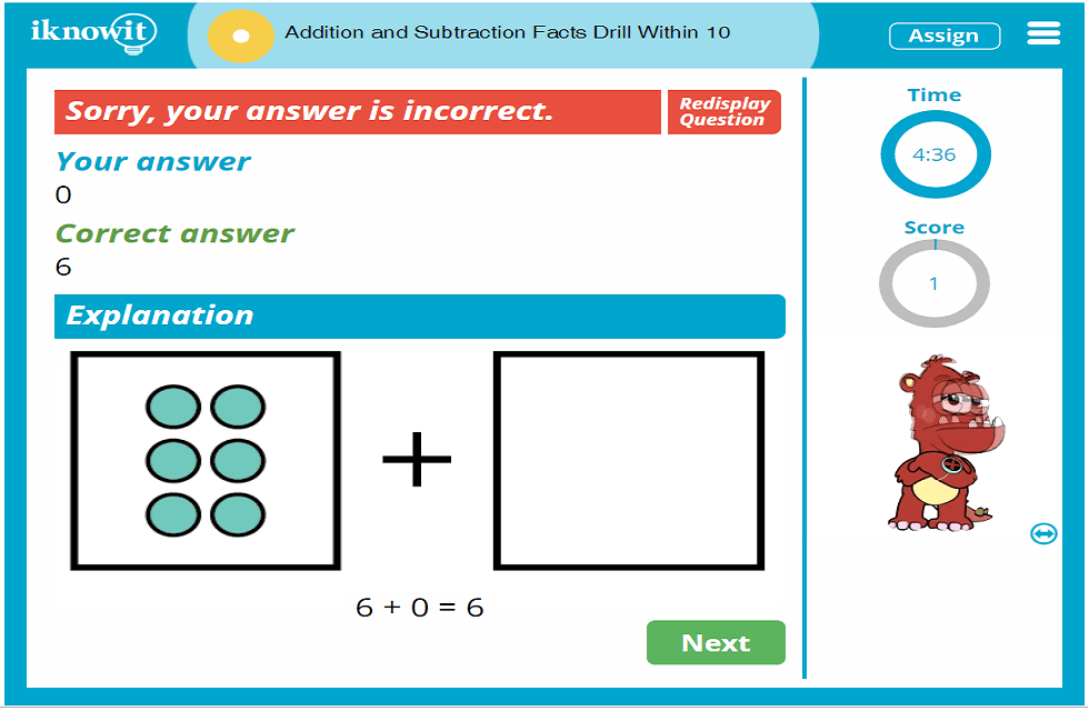 Interactive Math Lesson | Addition and Subtraction Fact Drill Within Ten