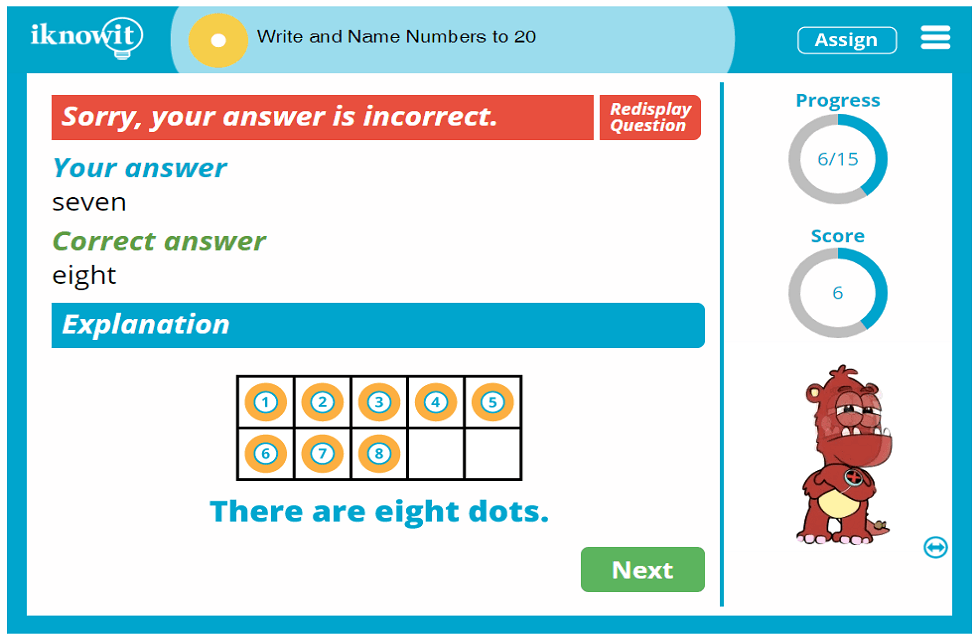 1st Grade Write and Name Numbers to 20 Activity