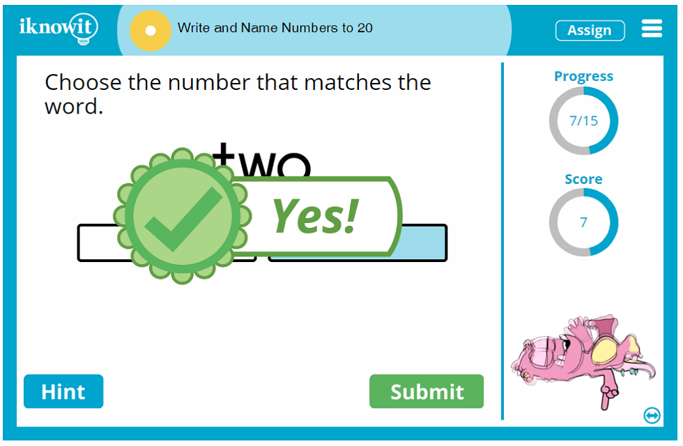 First Grade Write Identify Name Numbers up to Twenty Lesson