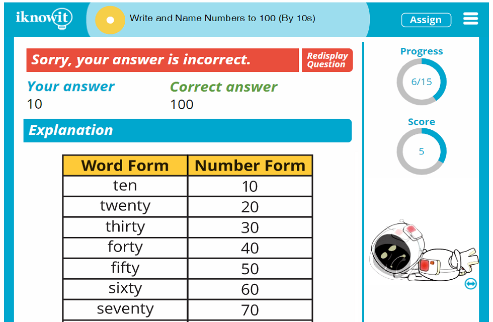 1st Grade Write and Name Numbers up to 100 Count by 10s Activity