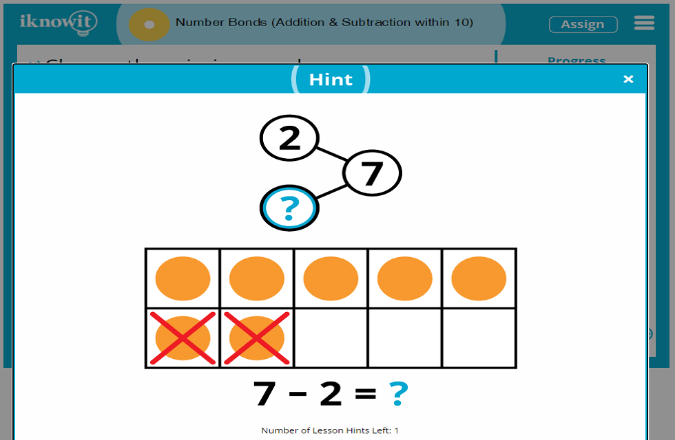 1st Grade Number Bonds Addition Subtraction Within 10 Lesson