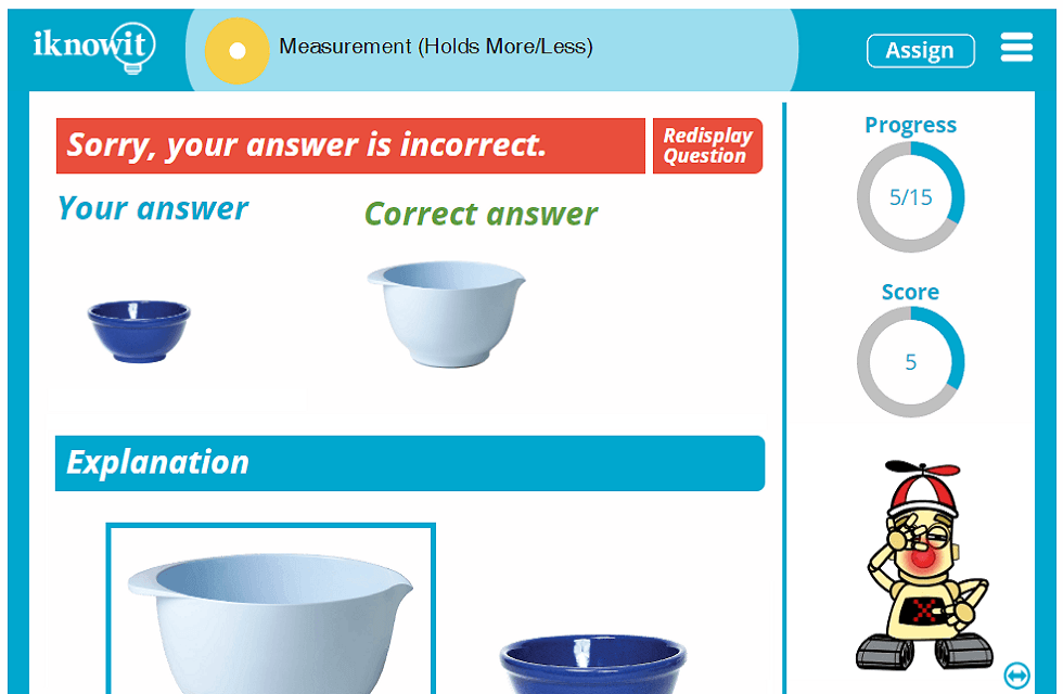 1st Grade Measure Holding More or Less Comparison Activity