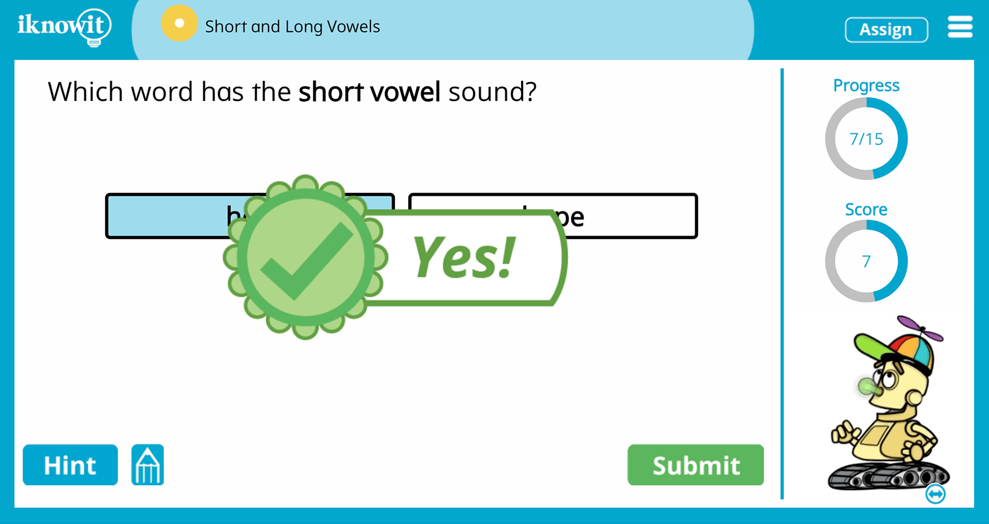 1st Grade Short Long Vowels Single Syllable Words Online Learning Lesson