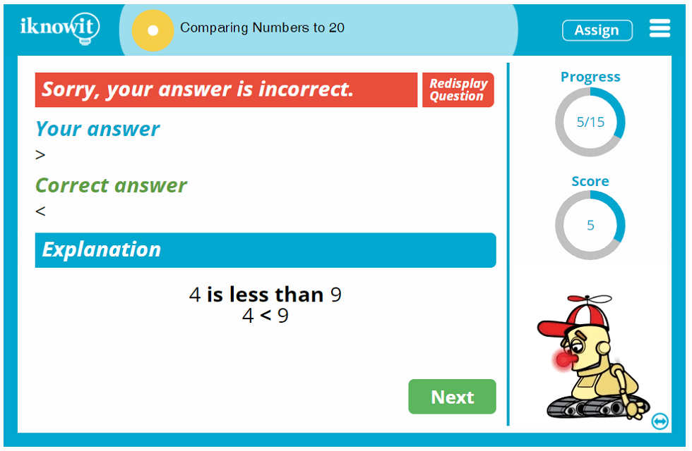 1st Grade Comparing Numbers up to 20 Activity