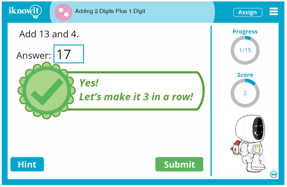 Second Grade Add Two Digit and One Digit Numbers Lesson