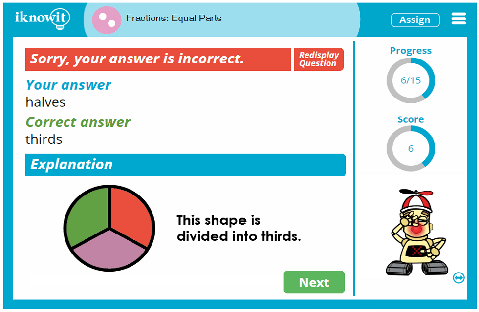 2nd Grade Fractions Equal Parts Activity