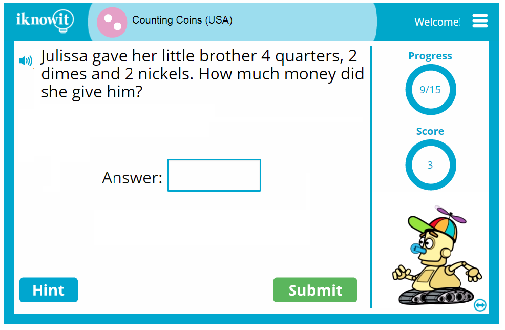 2nd Grade Counting Coins USA Activity