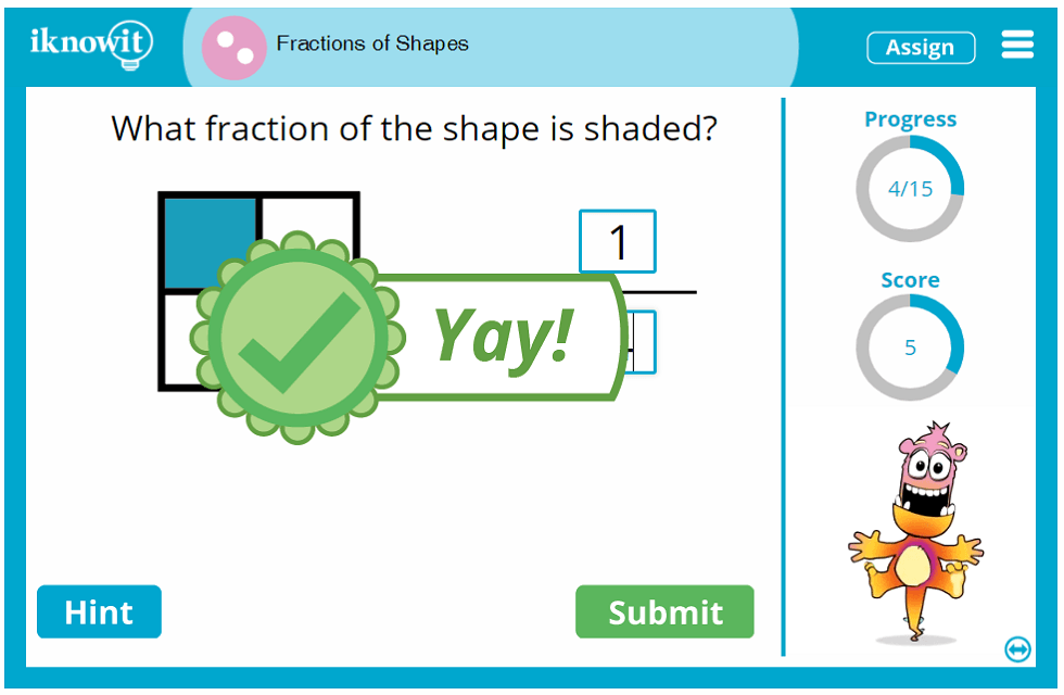 Second Grade Fraction Learning Using Shapes Lesson