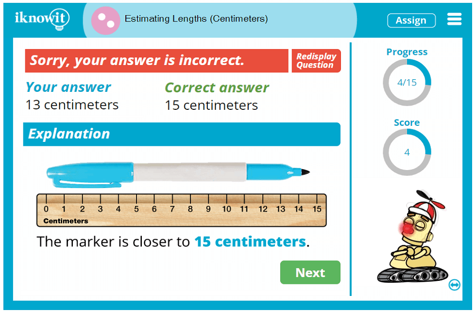 2nd Grade Estimate Lengths Using Metric System Centimeters Activity