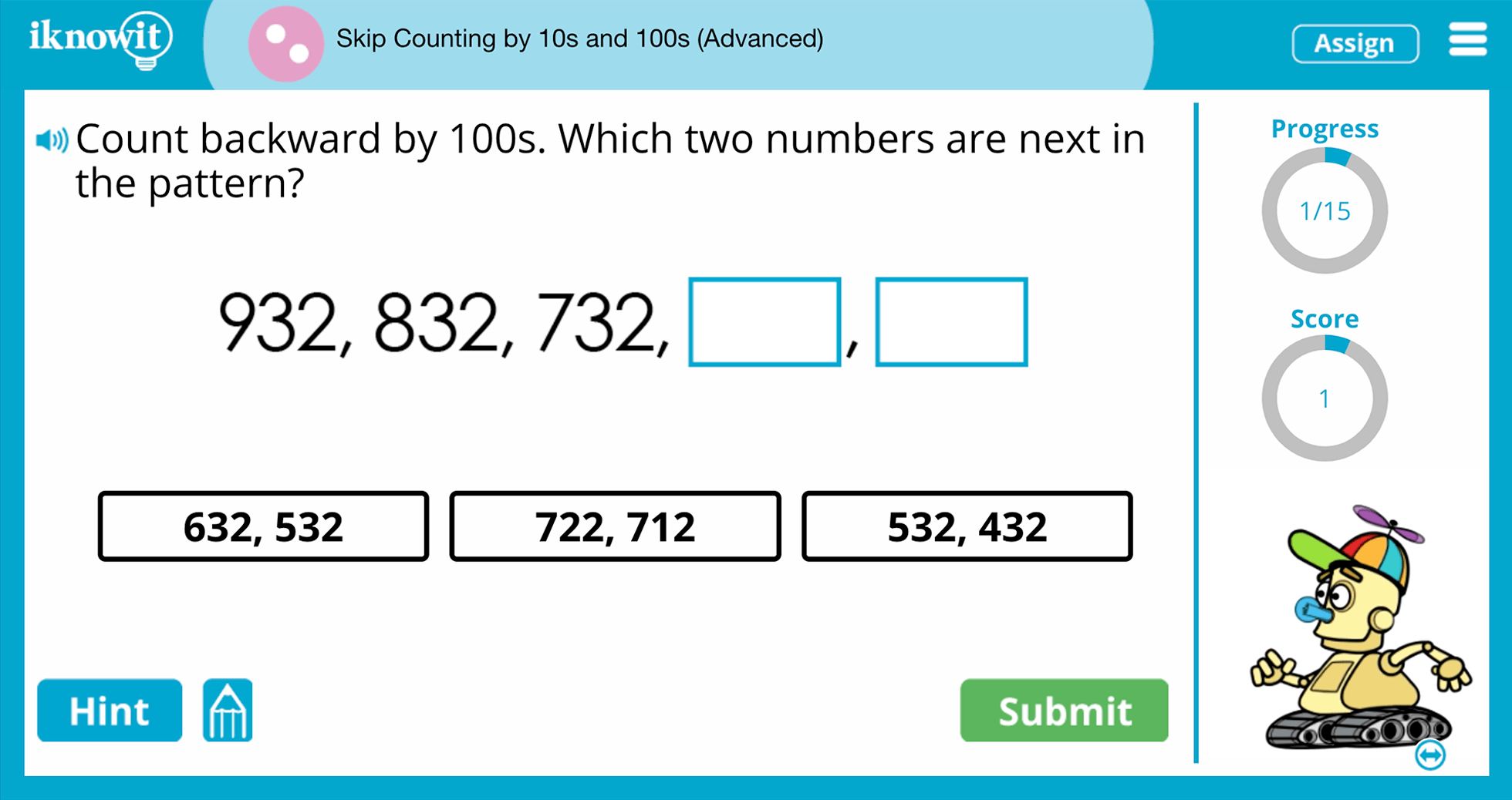 Second Grade skip Counting 10 100 Advanced Practice Interactive Game