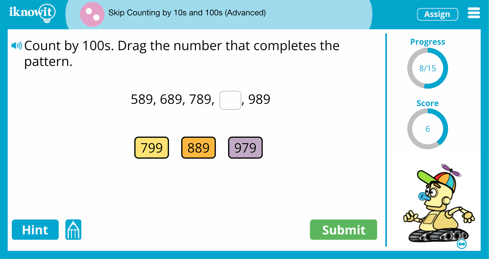 Second Grade skip Counting 10 100 Advanced Practice Interactive Lesson
