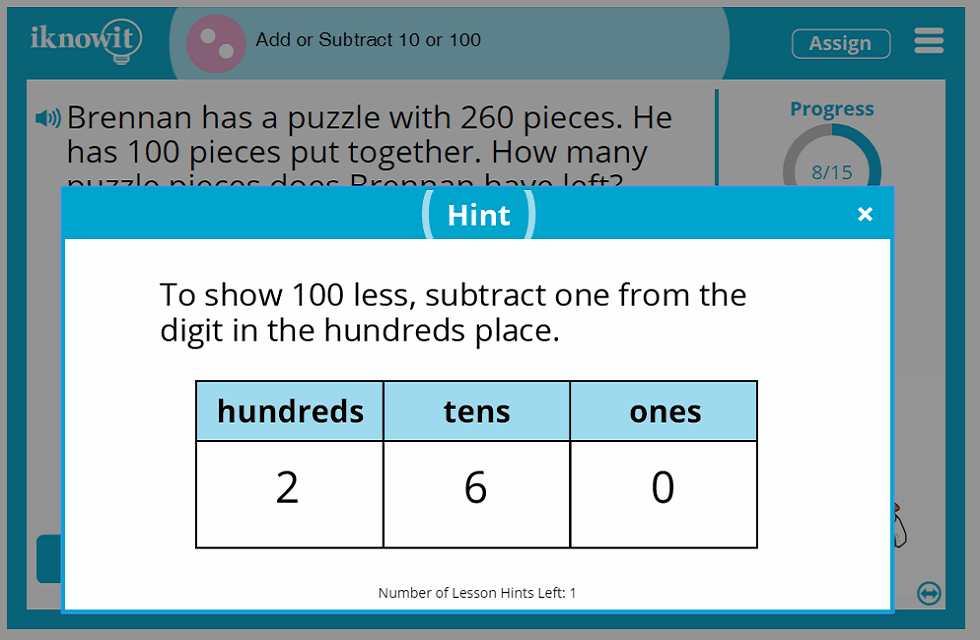 2nd Grade Add-or-Subtract-10-or-100-to-Numbers Lesson