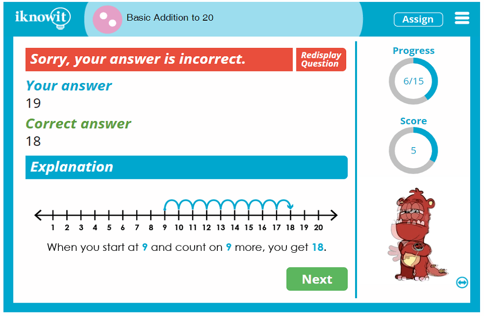 2nd Grade Basic Addition Practice up to 20 Activity