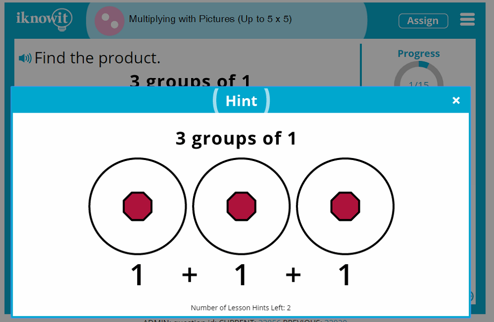 2nd Grade Multiplying with Pictures up to 5x5 Lesson