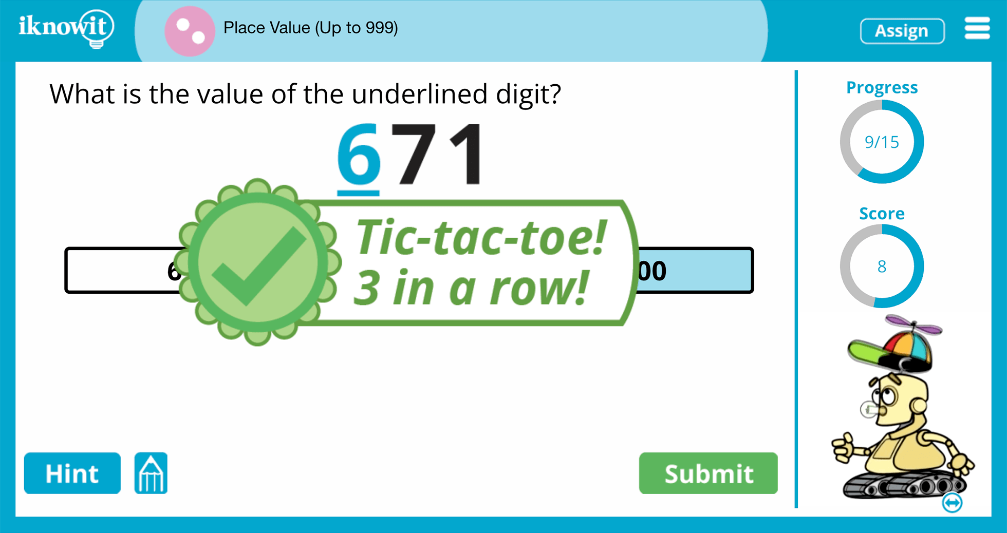 Second Grade Hundreds Place Value to 999 Practice Interactive Activity