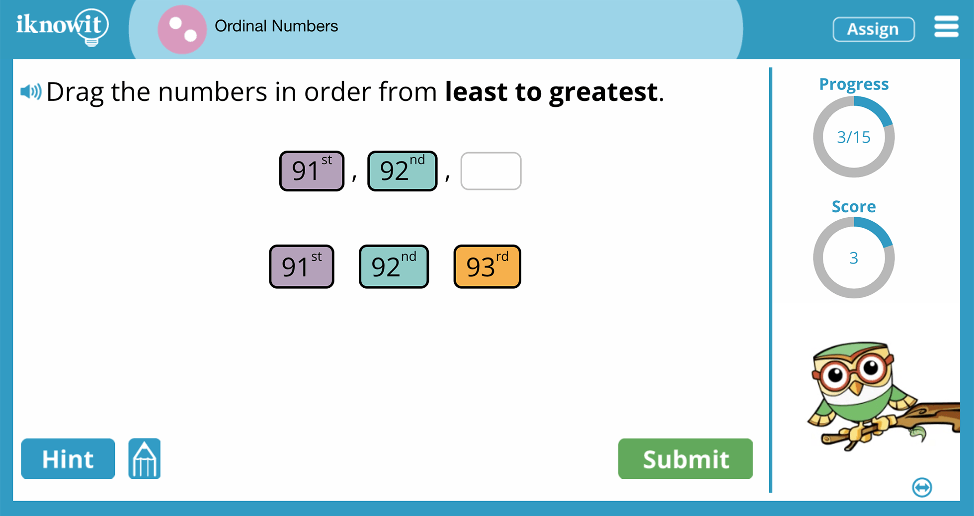 2nd Grade Ordinal Numbers and Sequencing Online Learning Lesson