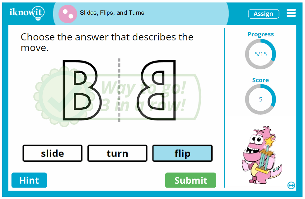Second Grade Sliding Flipping Turning Objects Lesson