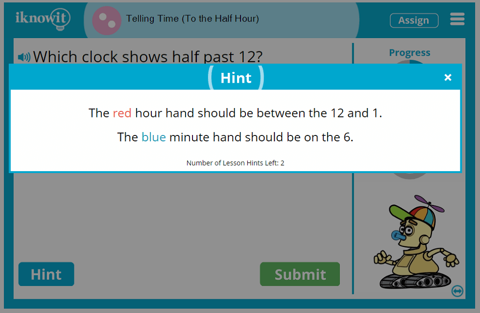 2nd Grade Telling Time Half Hour Intervals Lesson