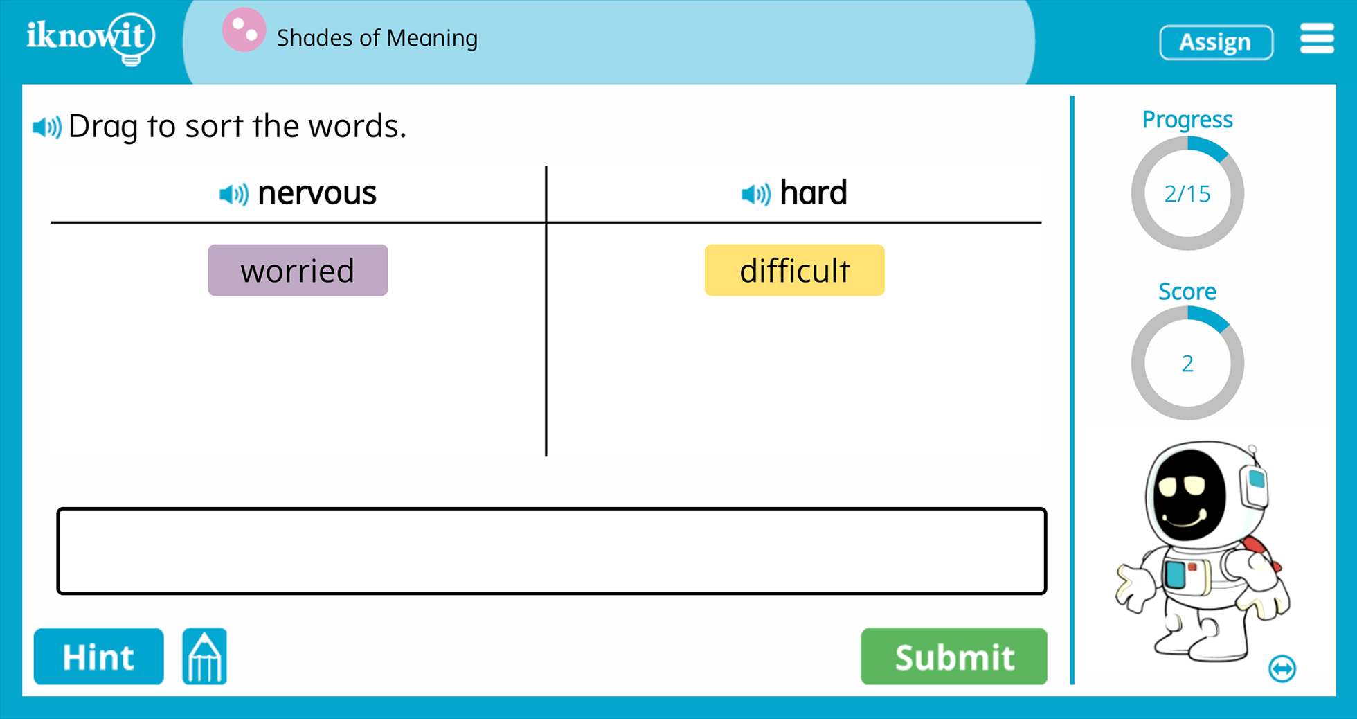 Second Grade Shades of Meaning Synonyms Verbs Adjectives Online Learning Lesson