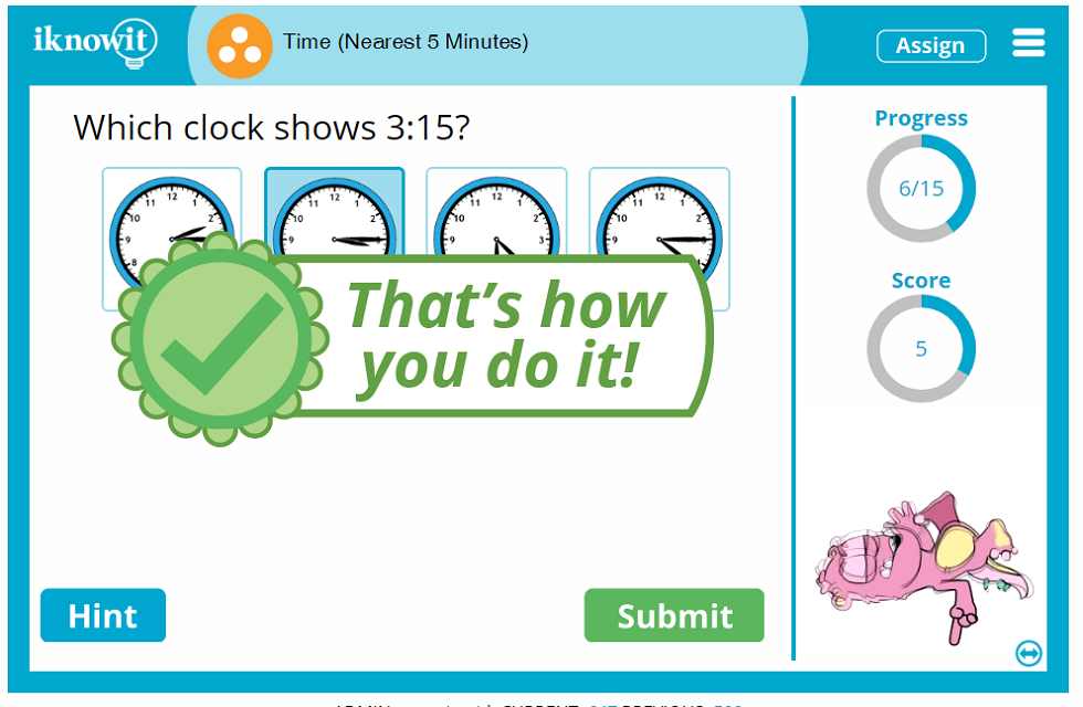 Third Grade Learning Time Five Minute Intervals Lesson