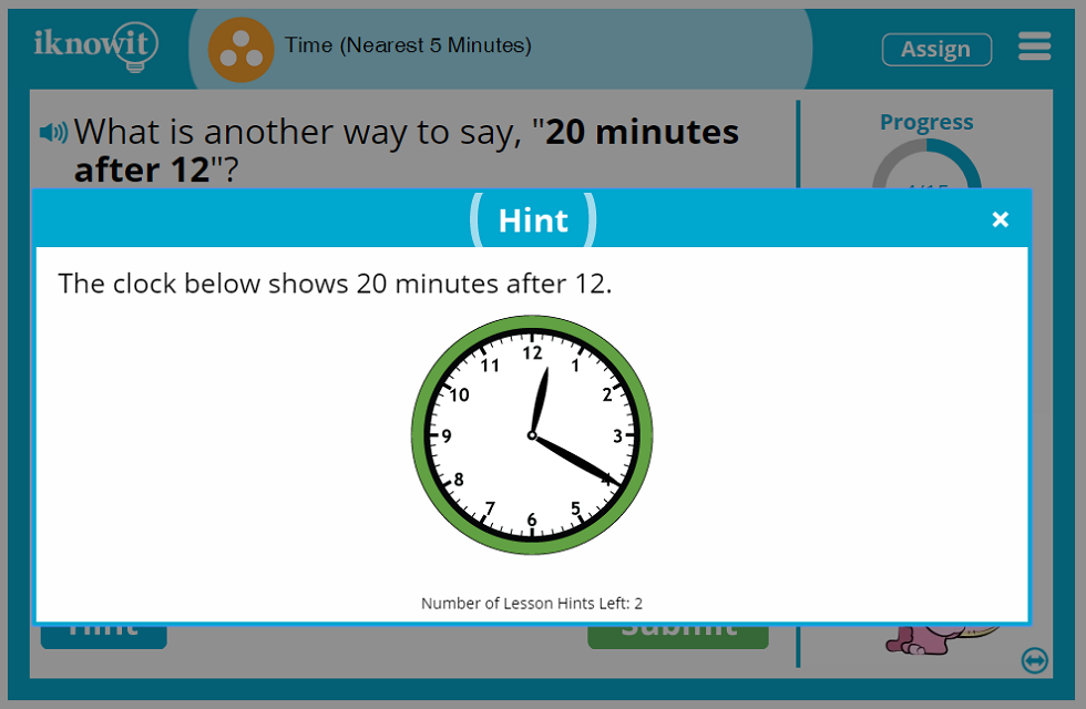 3rd Grade Telling Time Nearest 5 Minutes Lesson