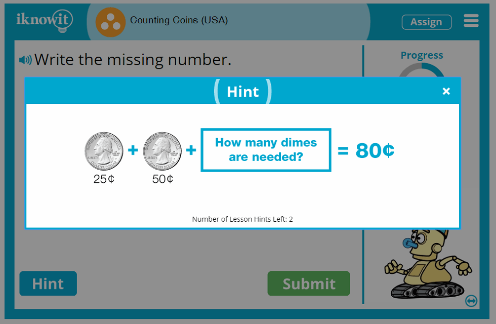 3rd Grade Counting Coins up to Two Dollars Lesson