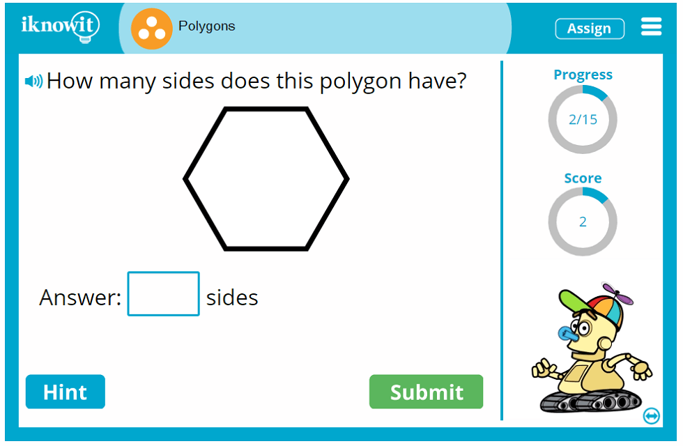 3rd Grade Geometry Polygons Closed Shapes Game