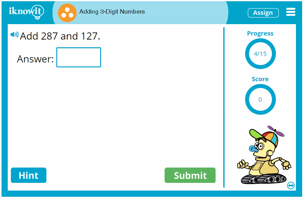 Third Grade Add Three Digit Numbers Activity