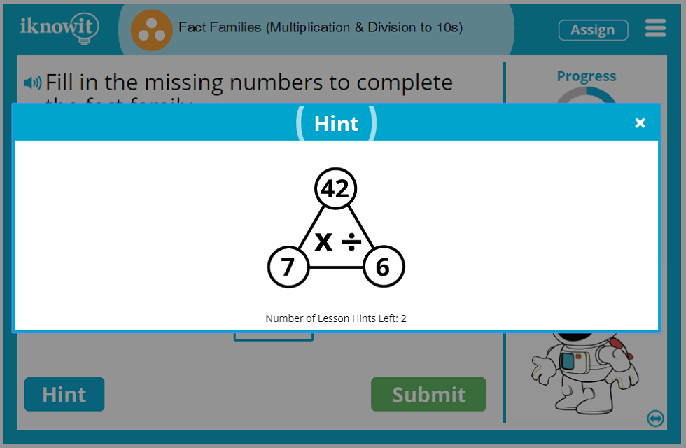 3rd Grade Fact Families Multiplication and Division to 10 Lesson